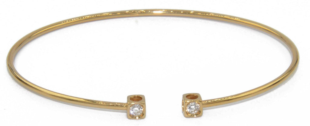 Bracelet or jaune modèle cube de la maison Dinh Van - adalgyseboutique