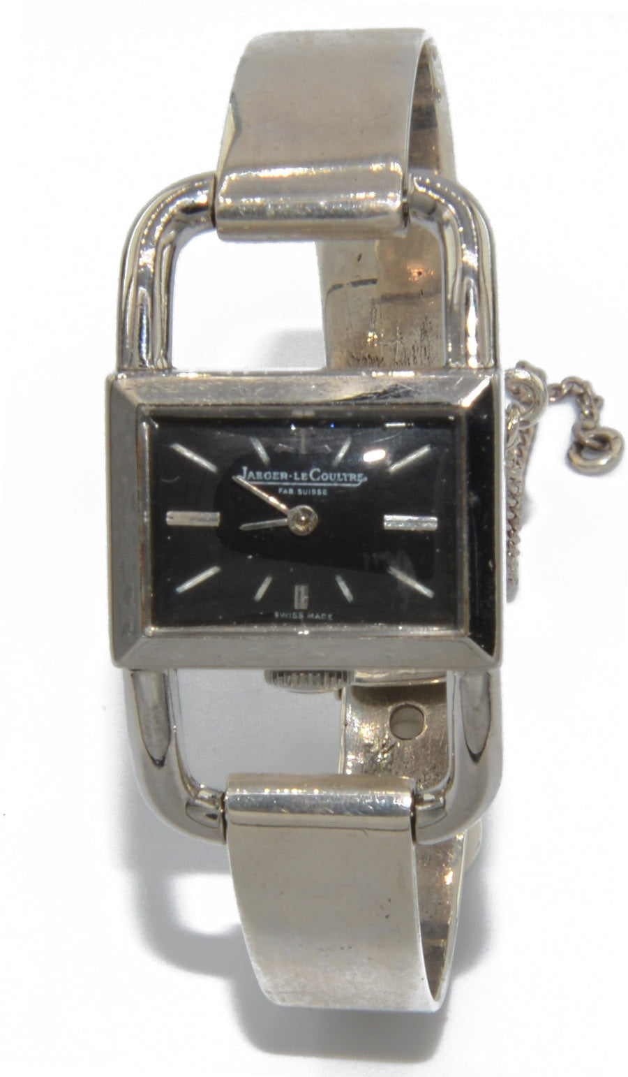 Montre acier Modèle Etrier Jaeger Lecoultre pour la maison Hermès
