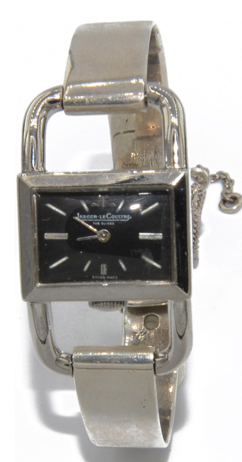 Montre acier Modèle Etrier Jaeger Lecoultre pour la maison Hermès