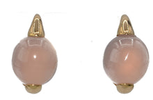 Charger l'image dans la galerie, Paire de boucles d'oreilles or rose Pomellato et quartz rose
