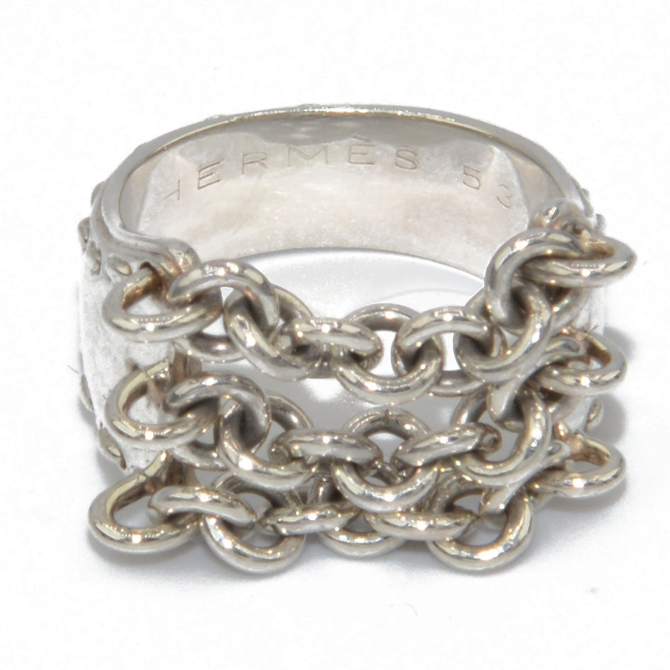 Bague argent de la maison Hermès
