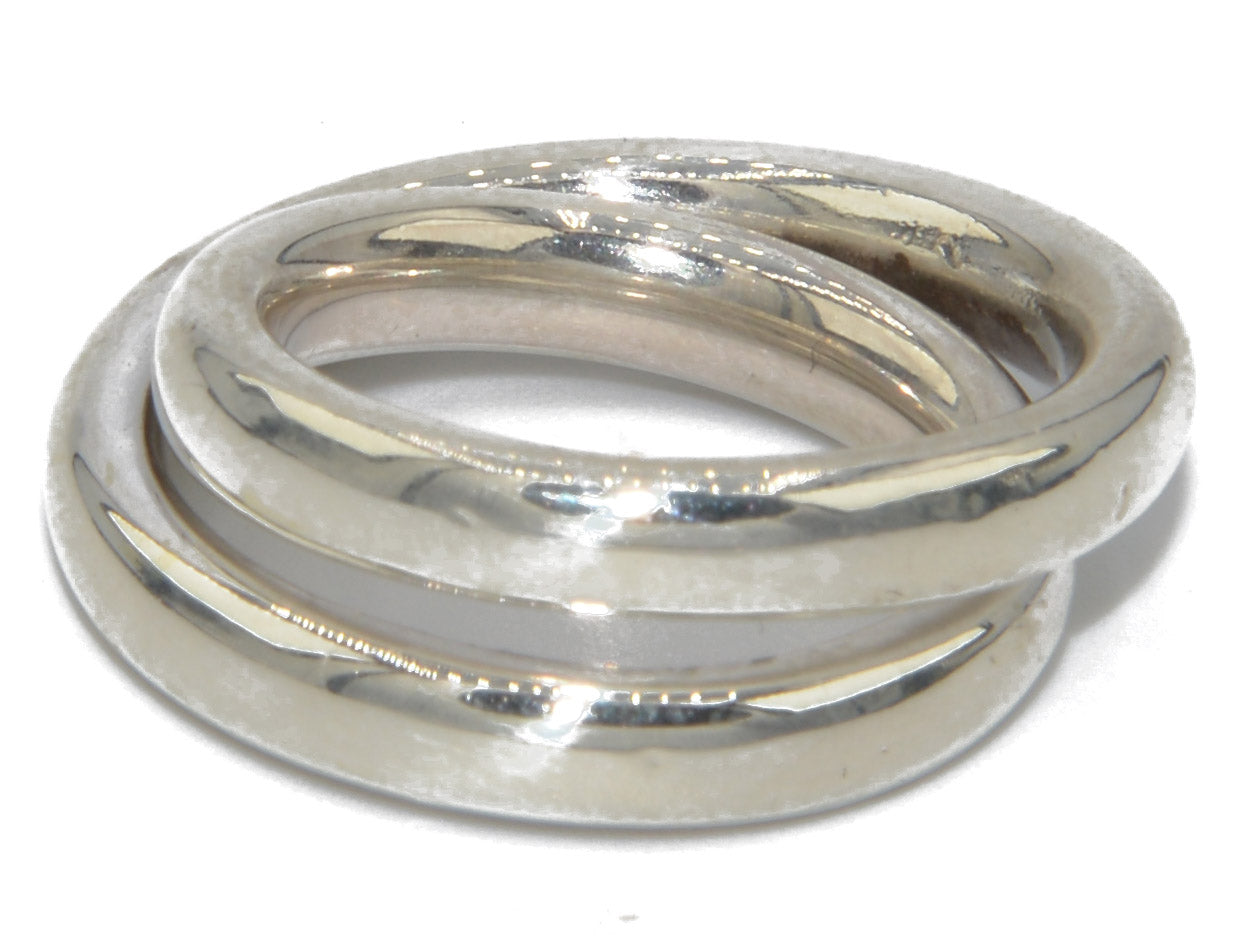 Bague de la maison Hermès collection Vertige en argent
