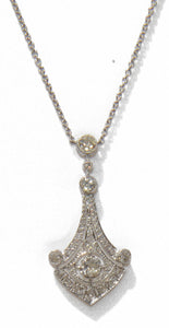 Collier platine et diamant