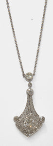 Collier platine et diamant