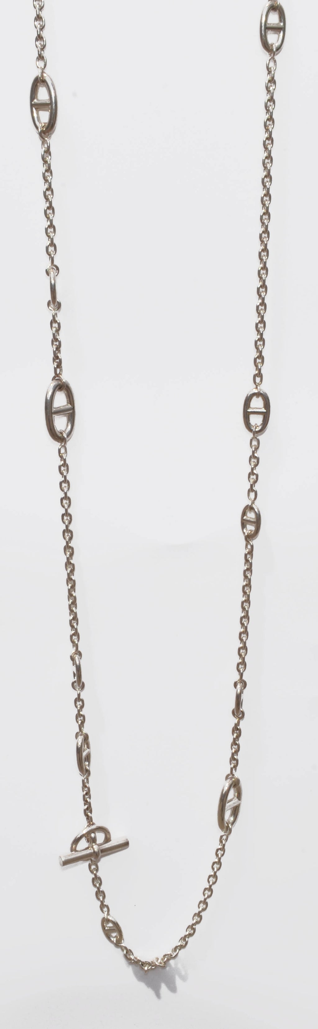 Sautoir en argent  Hermès modèle Farandole