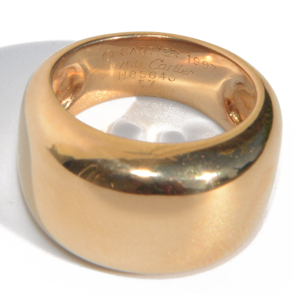 Bague Cartier or jaune modèle nouvelle vague