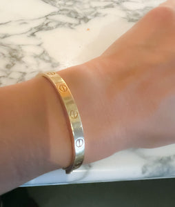 Bracelet or rose de la maison Cartier  collection Love grand modèle