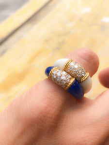 Bague Van Cleef & Arpels Philippine en or jaune et Ivoire