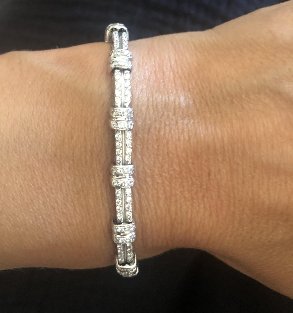 Bracelet or gris et diamant - adalgyseboutique