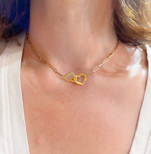 Charger l'image dans la galerie, Collier or rose Dinh Van formant 2 cœurs
