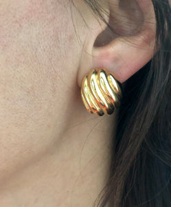 Boucles d'oreilles or jaune Cartier