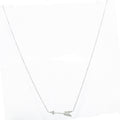 Collier en platine formant une flèche en diamant signée de la Maison Tiffany & co - adalgyseboutique