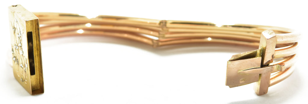 Bracelet jonc en or rose