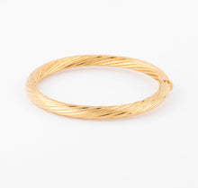 Charger l'image dans la galerie, Bracelet jonc fermé torsadé or jaune
