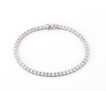 Bracelet rivière en or gris et diamant