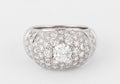 Bague jonc pavée de diamant de diamant