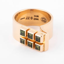 Charger l'image dans la galerie, Bague or jaune et Peridot Georg Jensen
