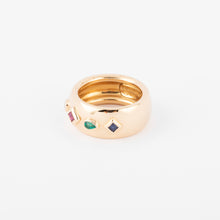 Charger l'image dans la galerie, Bague anneau en pierres de couleurs de la maison Cartier
