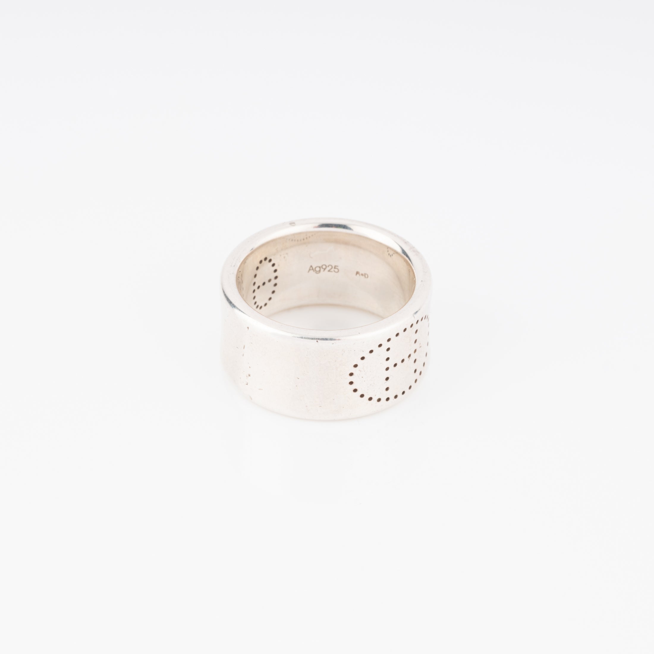 Bague Hermès argent Eclipse ruban