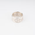 Bague Hermès argent Eclipse ruban