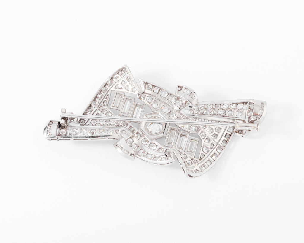 Broche en platine et diamants