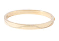 Bracelet jonc ouvrant or jaune et diamant