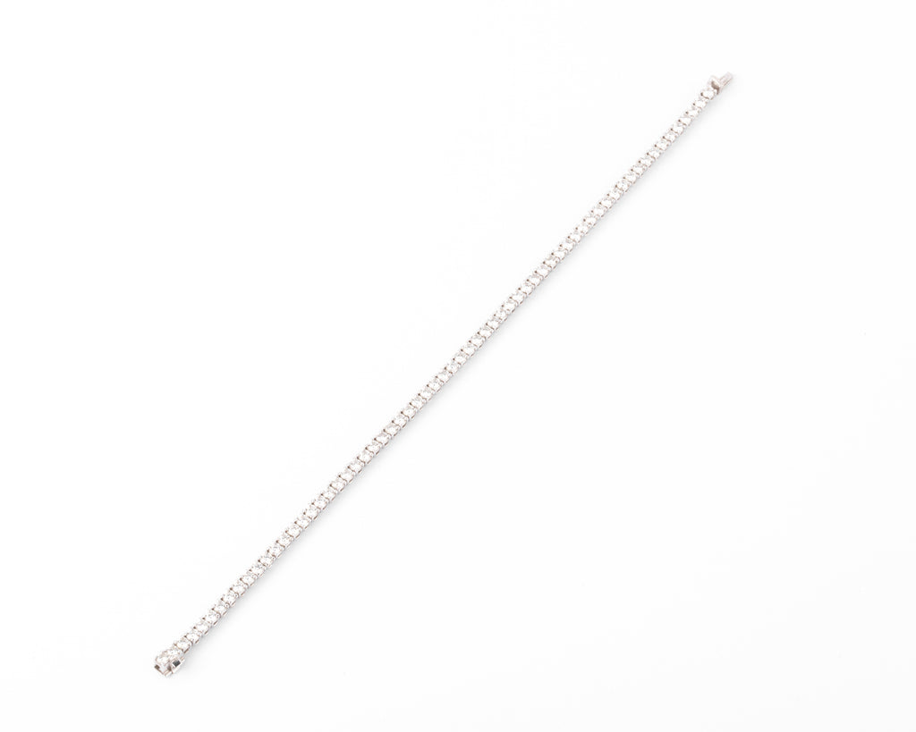 Bracelet riviere en diamant et or gris