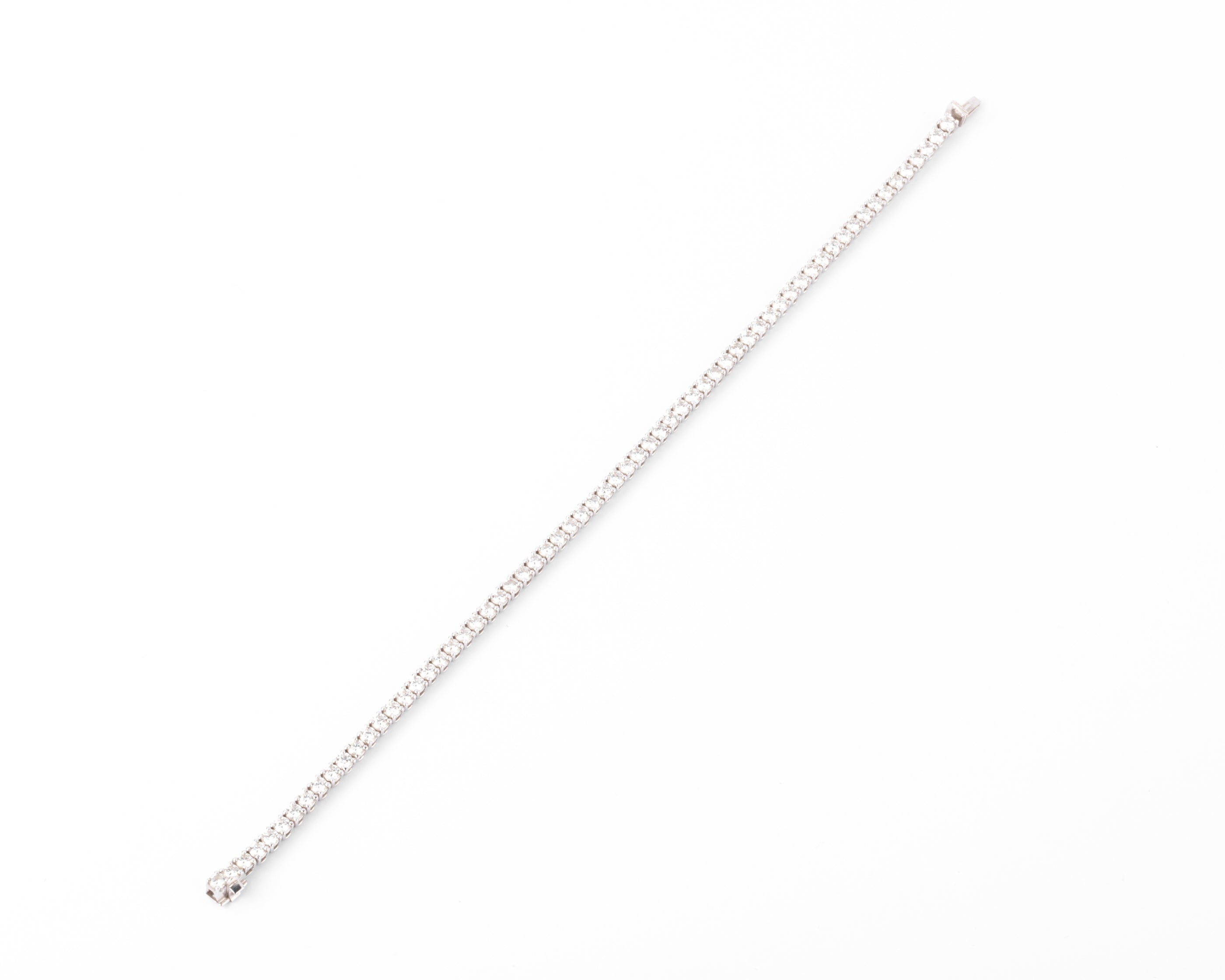 Bracelet riviere en diamant et or gris