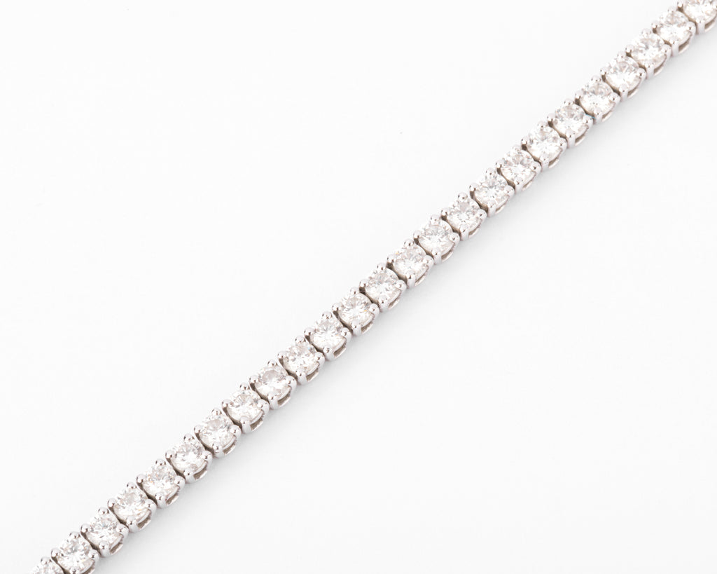 Bracelet riviere en diamant et or gris