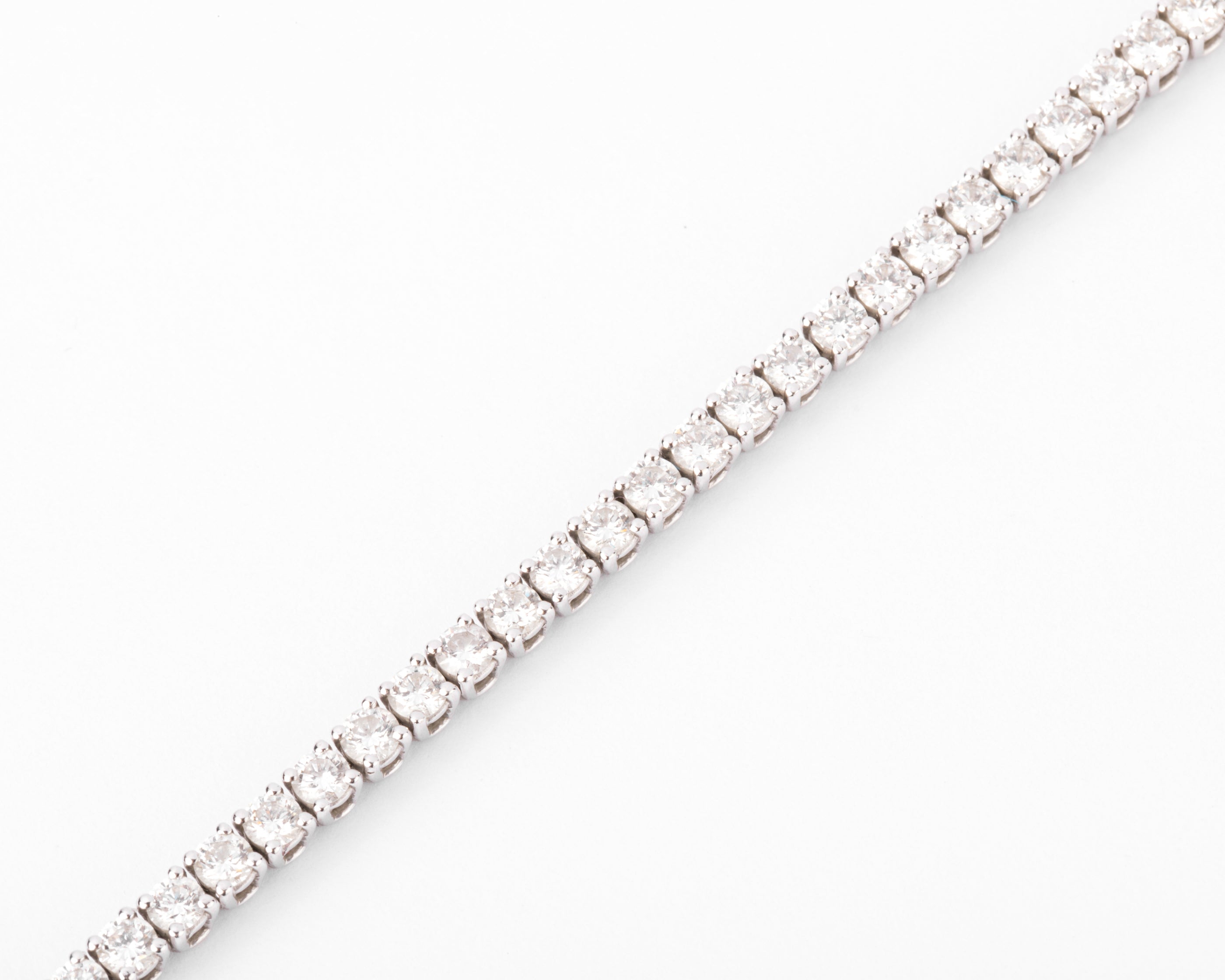 Bracelet riviere en diamant et or gris