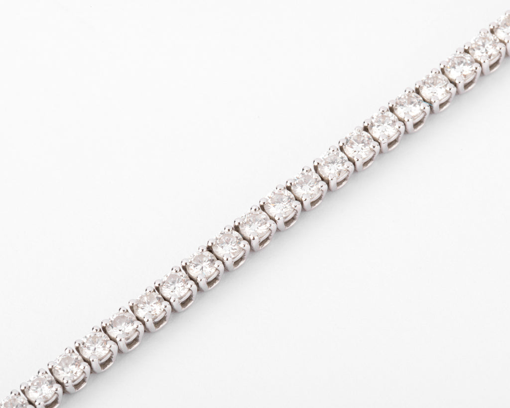 Bracelet riviere en diamant et or gris