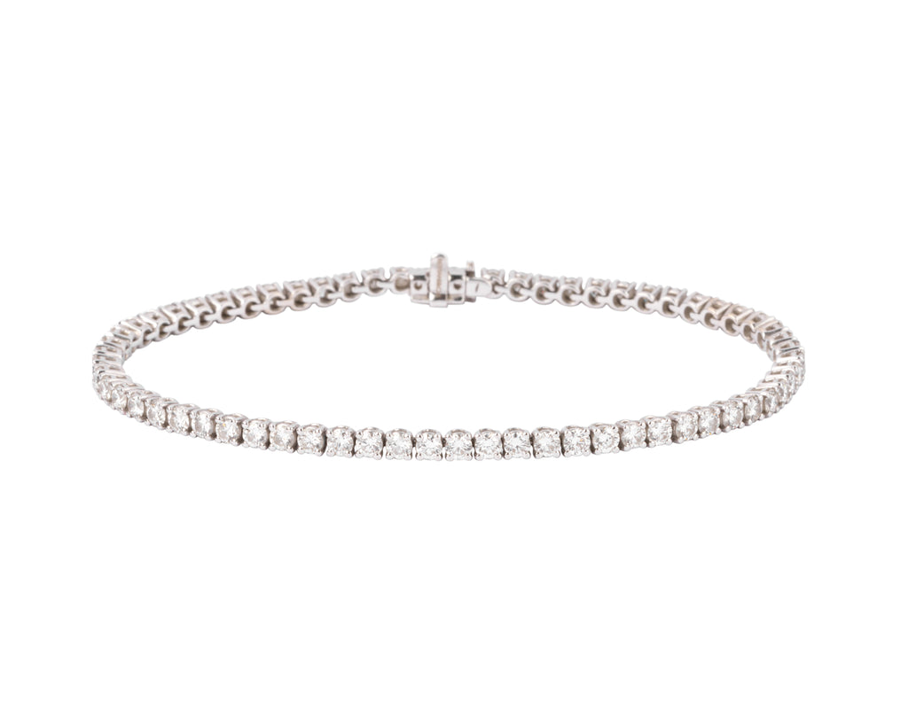 Bracelet riviere en diamant et or gris