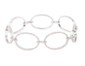 Bracelet maillons ovales en diamant
